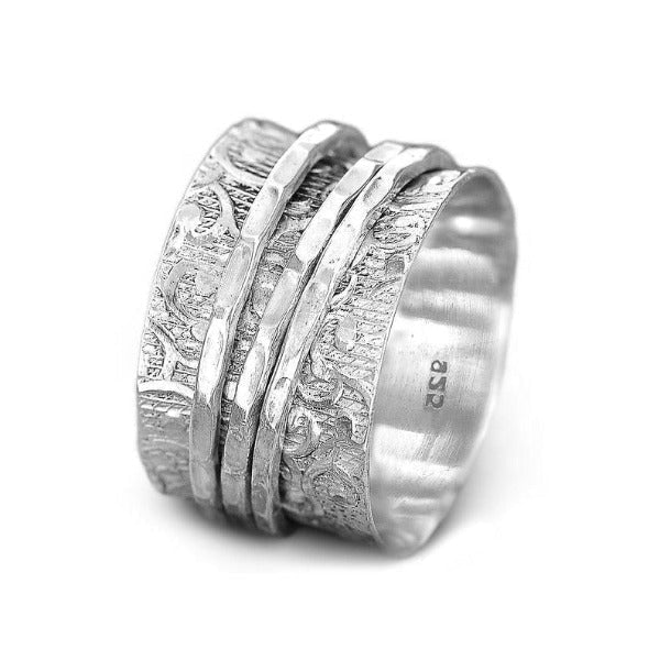 Silver worry sale ring