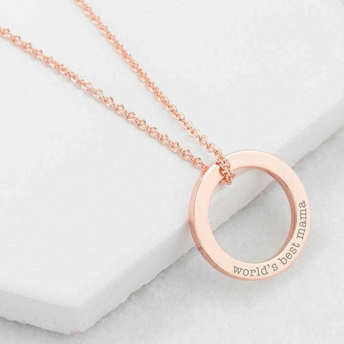 Custom Name Ring Necklace-Necklaces-NEVANNA