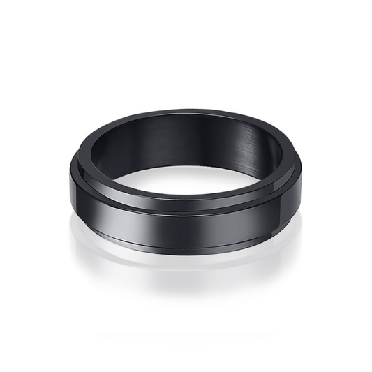 All-Black Spinner Ring-Rings-NEVANNA